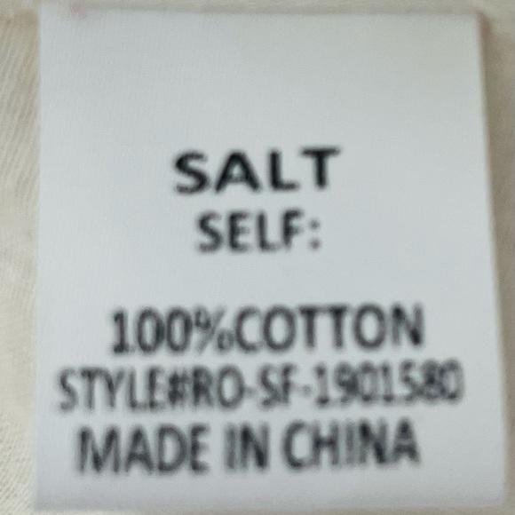 Roolee SALT Women’s Small Embroidered Boho Dress White Puff Sleeve - Picture 11 of 11